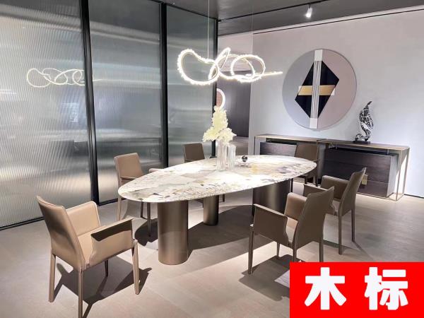 意式极简餐厅餐桌椅YLS017