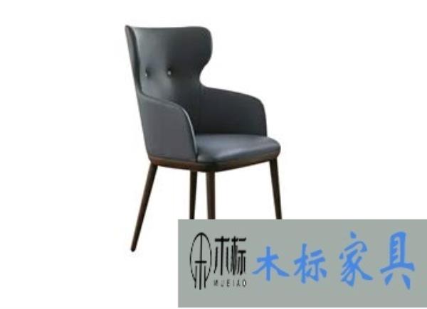 北欧简约实木咖啡厅休闲椅