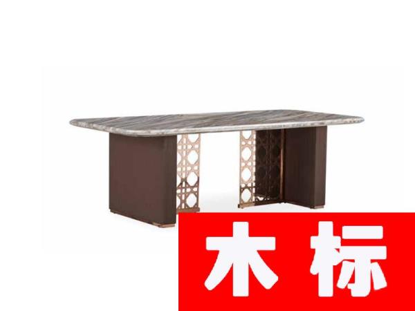 轻奢轻奢餐厅餐桌椅时尚不锈钢餐桌GM-206长餐桌